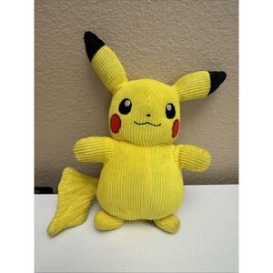 Pokemon Select Pikachu Corduroy 10" Plush Toy 2022 Game freak Nintendo 10"